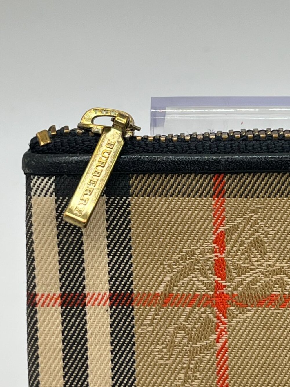 Burberry Haymarket Check Zippered Pouch - Picture 4 of 12